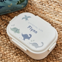 Personalized Dinosaur White Lunchbox