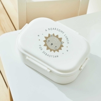 Personalized Lion White Lunchbox 