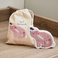 Personalised Pink Bunny FSC® Wooden Puzzle