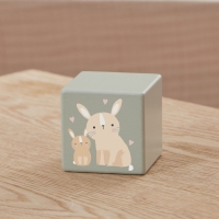 Sage Wooden Mummy & Baby Bunny Block FSC®