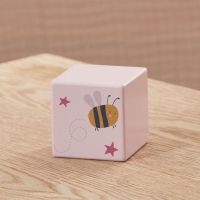 Pink Wooden Bumblee Block FSC®