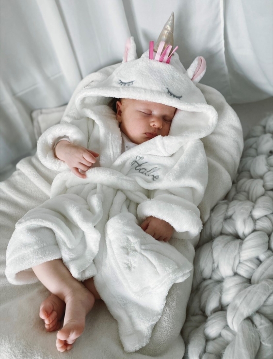 Personalised Unicorn Robe Model 3