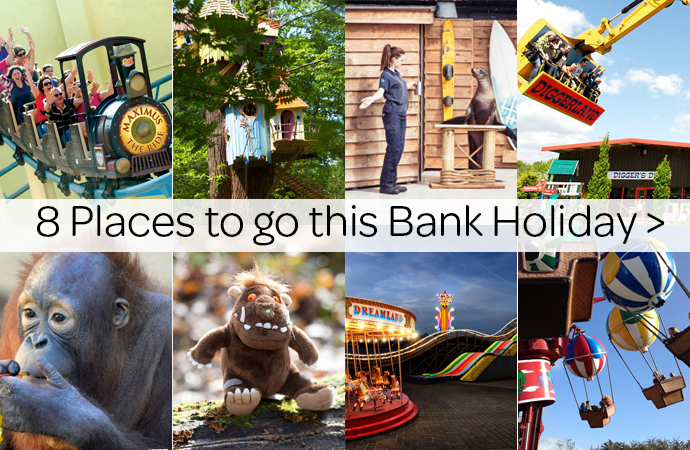 Collection of UK attractions including theme parks and zoos