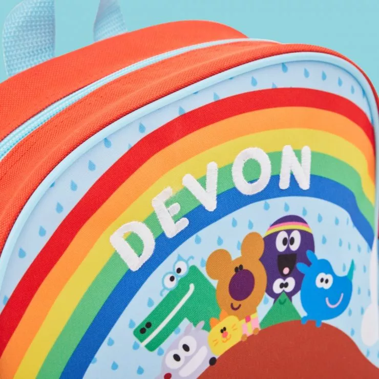 Personalised Hey Duggee Rainbow Design Backpack