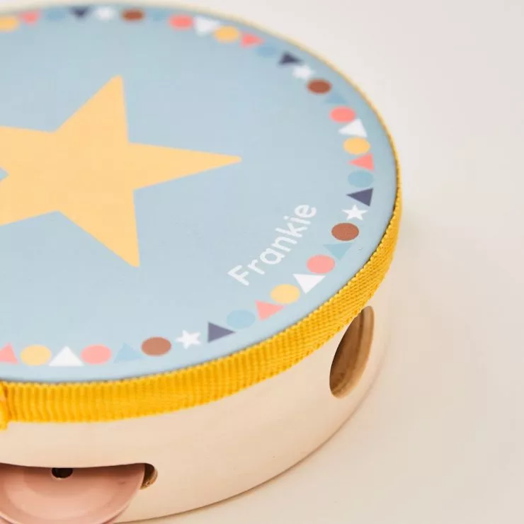 Personalised Colourful Childrens Tambourine Toy