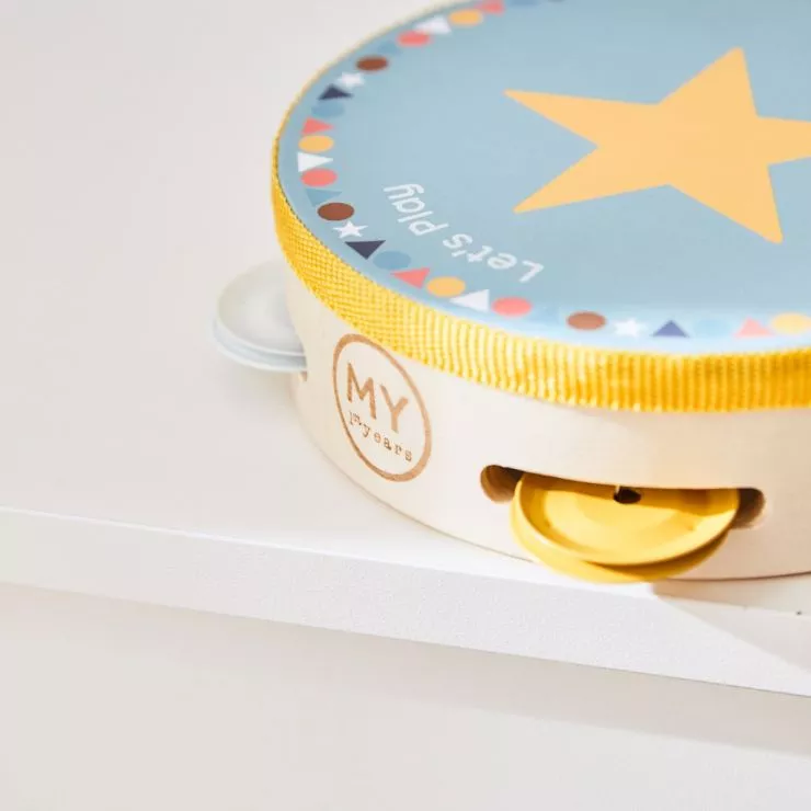 Personalised Colourful Childrens Tambourine Toy